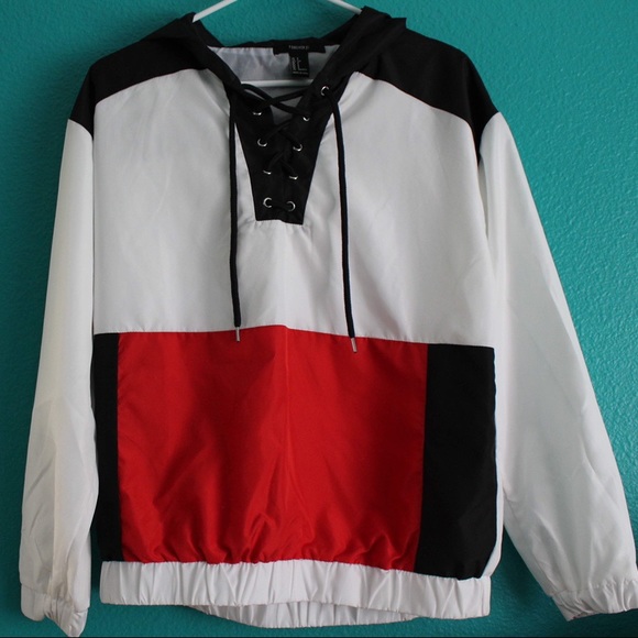 f21 worldwide flag windbreaker - Picture 3 of 4